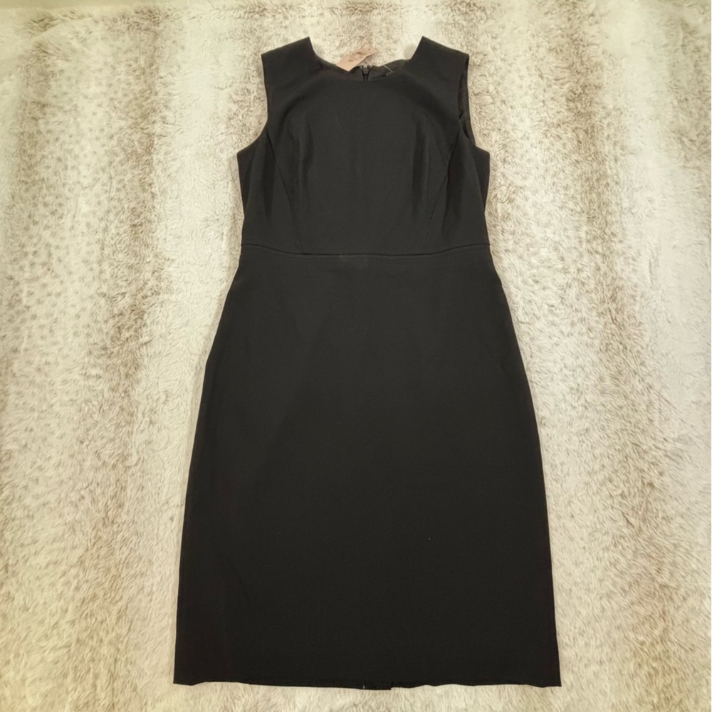 Ann Taylor Factory Black Sheath Dress 2p Petite Nwt Sleeveless Work Career